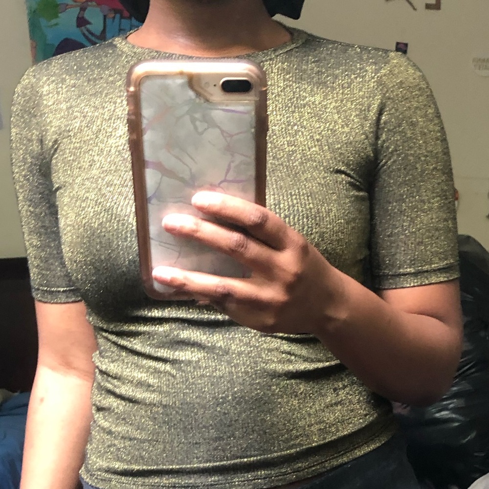 Glitter crop top